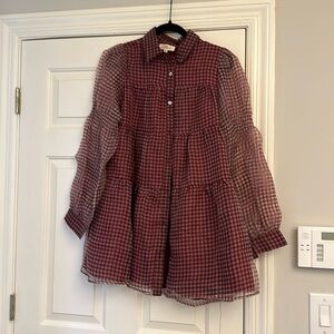 NWOT Listacle Medium Maroon Dress